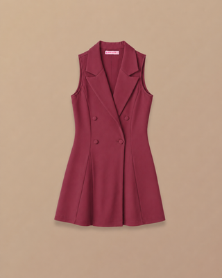 ROMPER VINO TINTO MANGA SISA CUELLO 4 BOTONES
