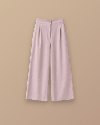 SET BEIGE DE PANTALON Y BLUSA DE  AMARRAR  AL LADO