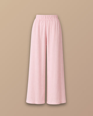 SET ROSADO DE PANTALON Y  BLUSA DE AMARRAR CON FLOR DE PINKROSE