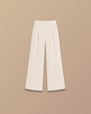 SET BEIGE DE CHANEL CON PANTALON Y CHALECO 3 BOTONES