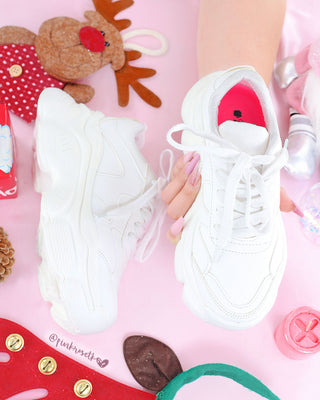 Tenis blancos plataforma