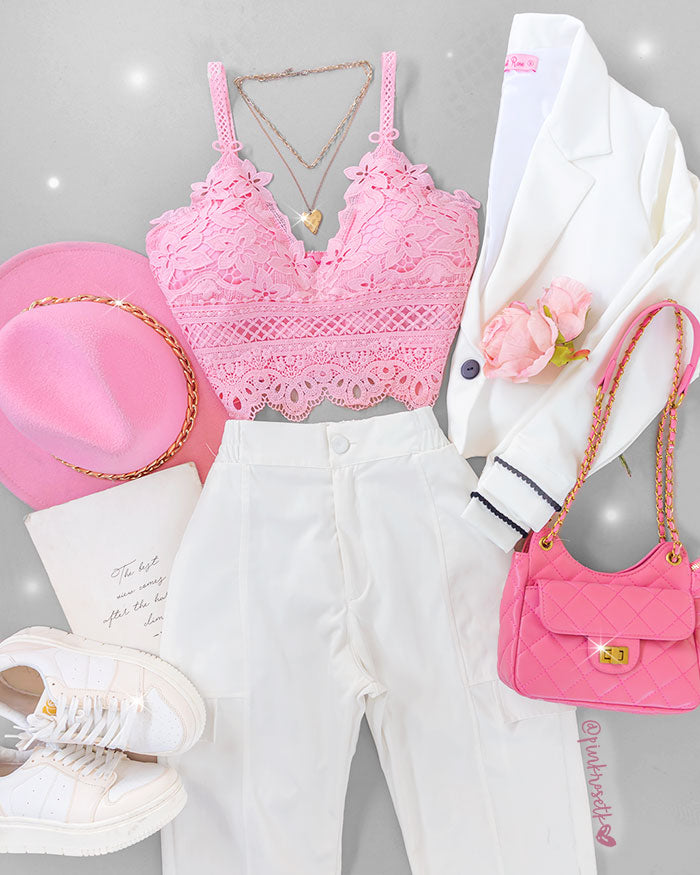 Camisa Blanca Blusas Estilo Bralette Crop Top Bralette Con Camisa