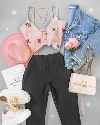 Pantalón Clásico con Pliegues Chic