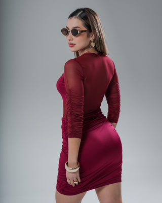 Vestido Tipo Top con Manga Recogida