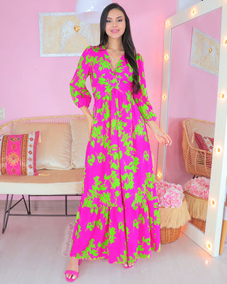 VESTIDO MANGA LARGA ARO FORRADO