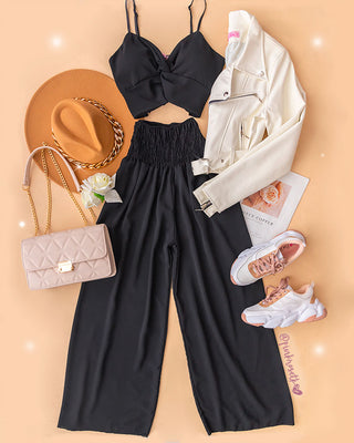 SET DE CROP TOP Y PANTALÓN