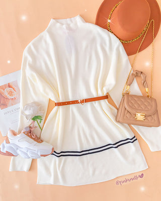 VESTIDO TEJIDO BLANCO