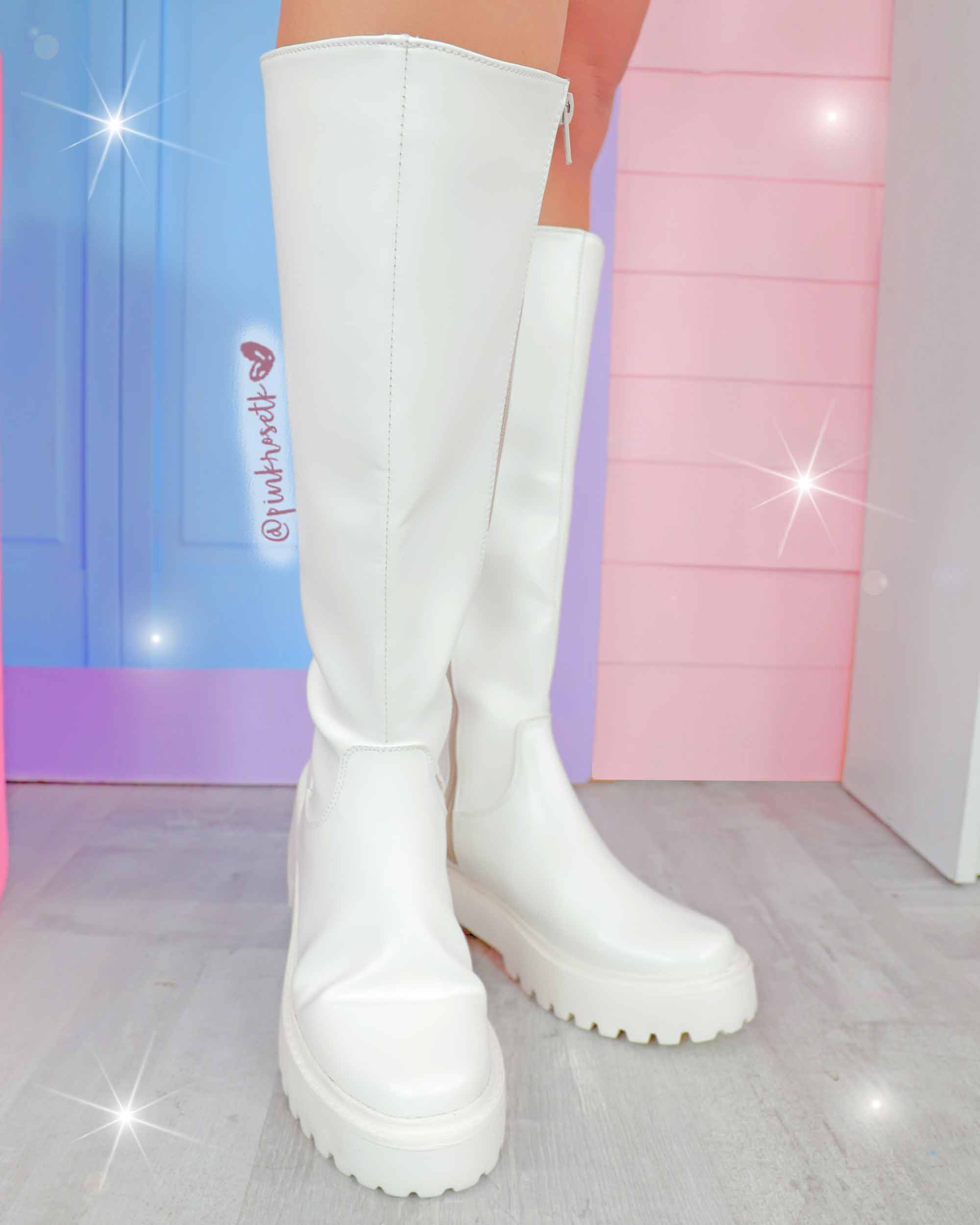 Botas Caña Alta Botas Cuero Largas Bota De Suela Caña Larga