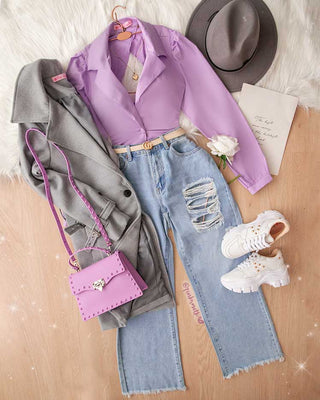 CAMISA MANGA LARGA ABIERTA ESPALDA