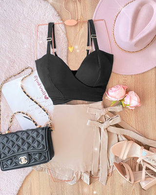 BLUSA CRUZADA EN RIB
