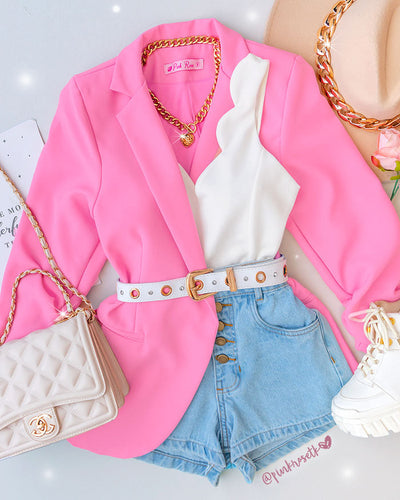 Blazer rosa barbie