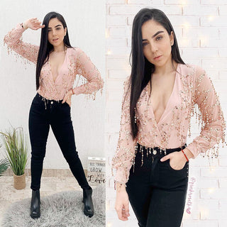 Body de lentejuelas