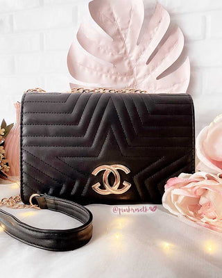 BOLSO NEGRO ESTRELLITA