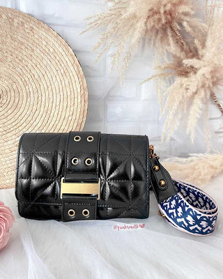 BOLSO NEGRO BRILLANTE