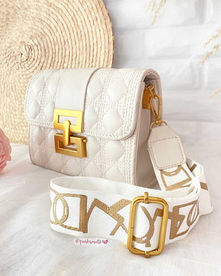 BOLSO PLATA CUERDA TELA