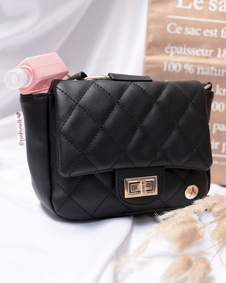 BOLSO ROMBOS NEGROS