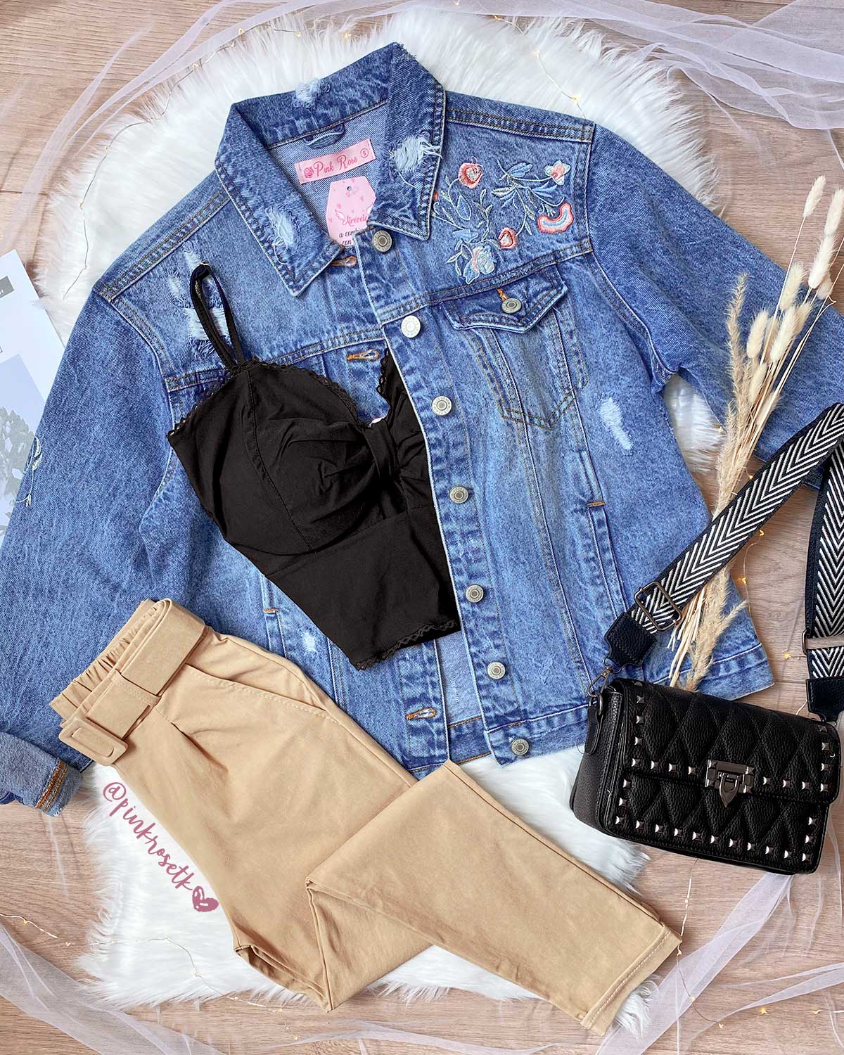 Casaca Jean Chaqueta Jeans Con Perlas Nuevo Popular De Alta