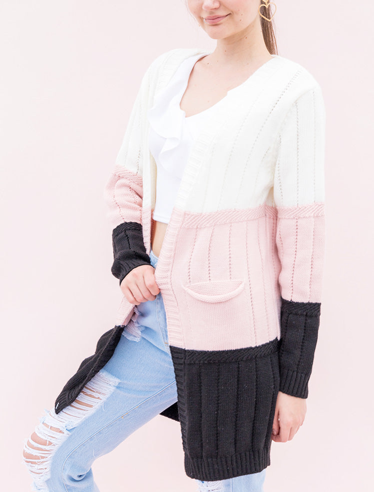 Cardigan tejido