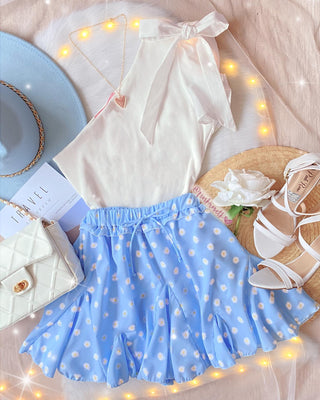 BLUSA DE UNA MANGA CON MOÑO