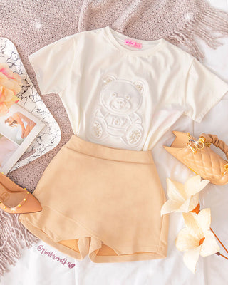 CAMISETA DE OSITO CON APLIQUES