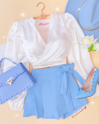 BLUSA SATIN CRUZADA