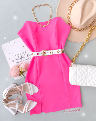 Vestido corto en straples con varillas
