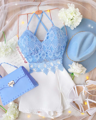 CROP TOP EN BLONDA