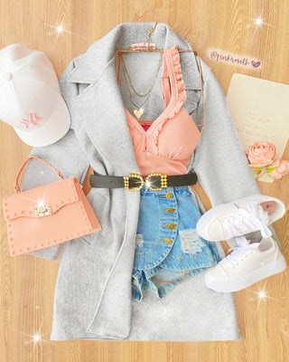 CROP TOP DE BOLERITOS EN RIB