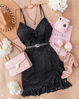 VESTIDO DE ENCAJE Y BOLERITO