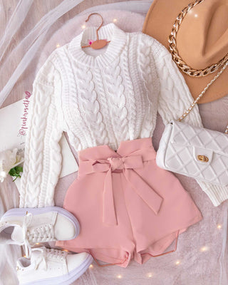 BUZO TRENZADO BLANCO