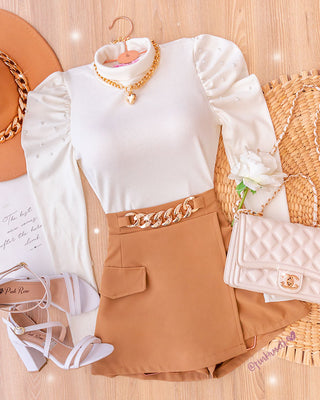 Buzo de perlitas blanco