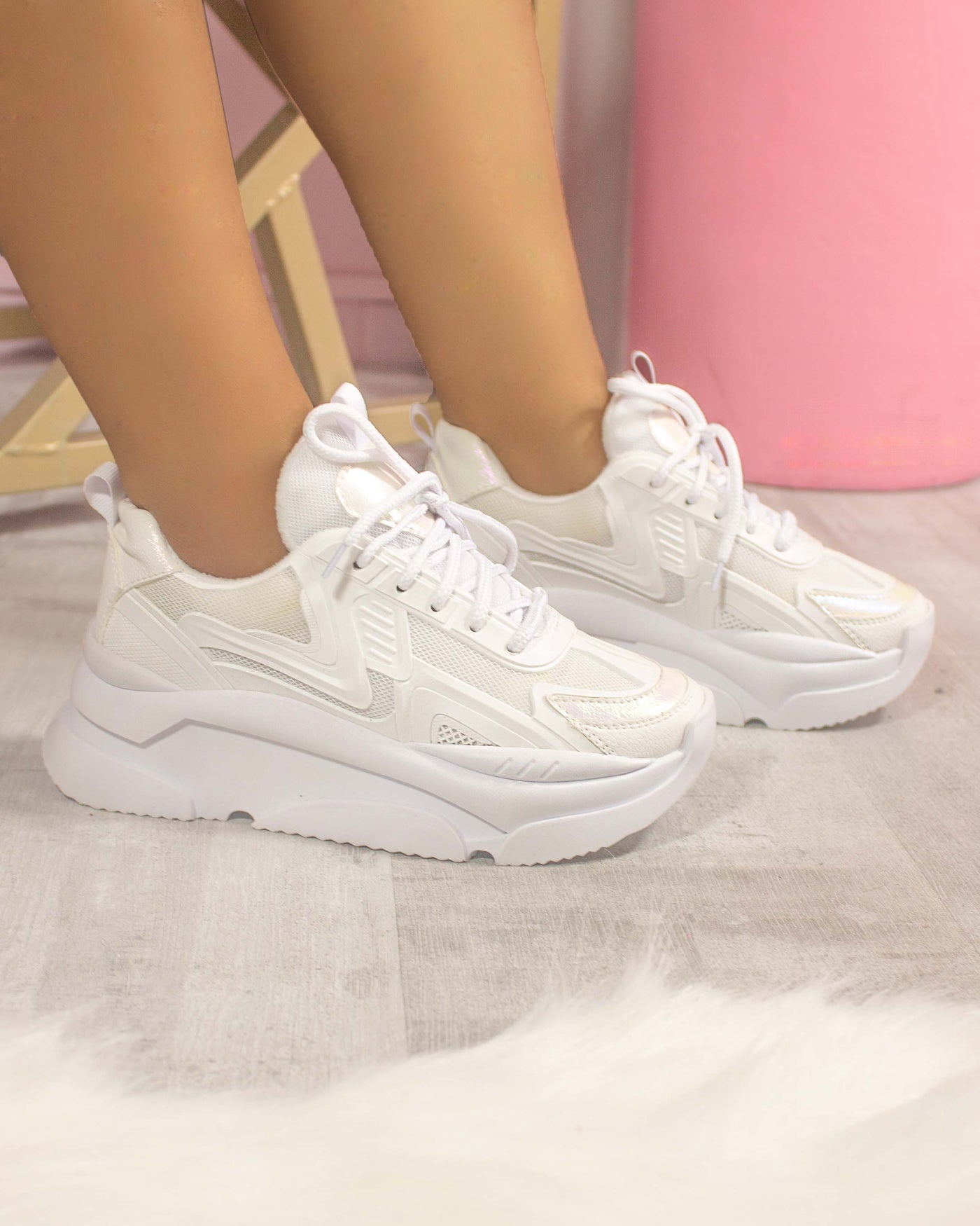 TENIS BLANCOS DE PLATAFRMA