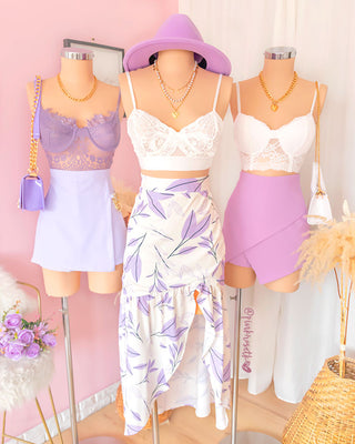 Crop top de encaje LILA
