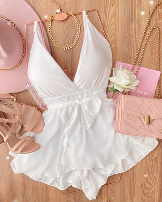 ROMPER BLANCO DE MOÑITO