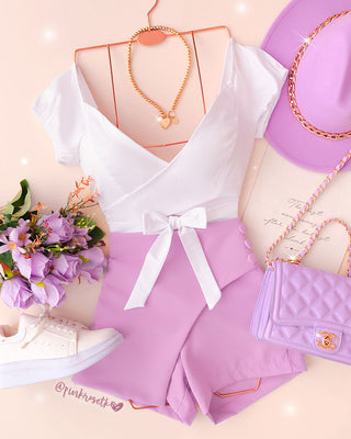 Blusa cruzada blanca