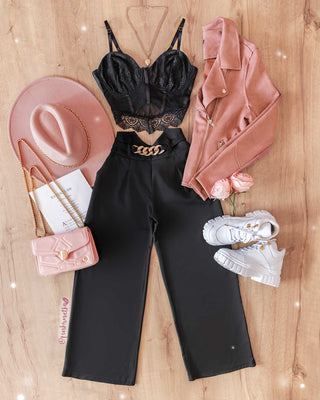 CHAQUETA ROSA EN PIEL DE DURAZNO