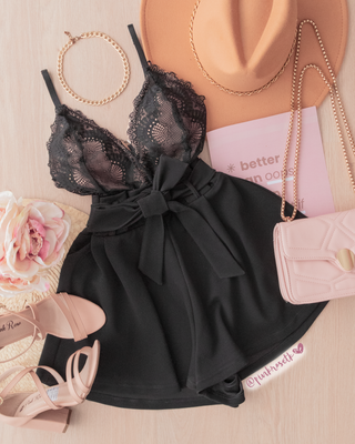 ROMPER NEGRO DE  ENCAJE