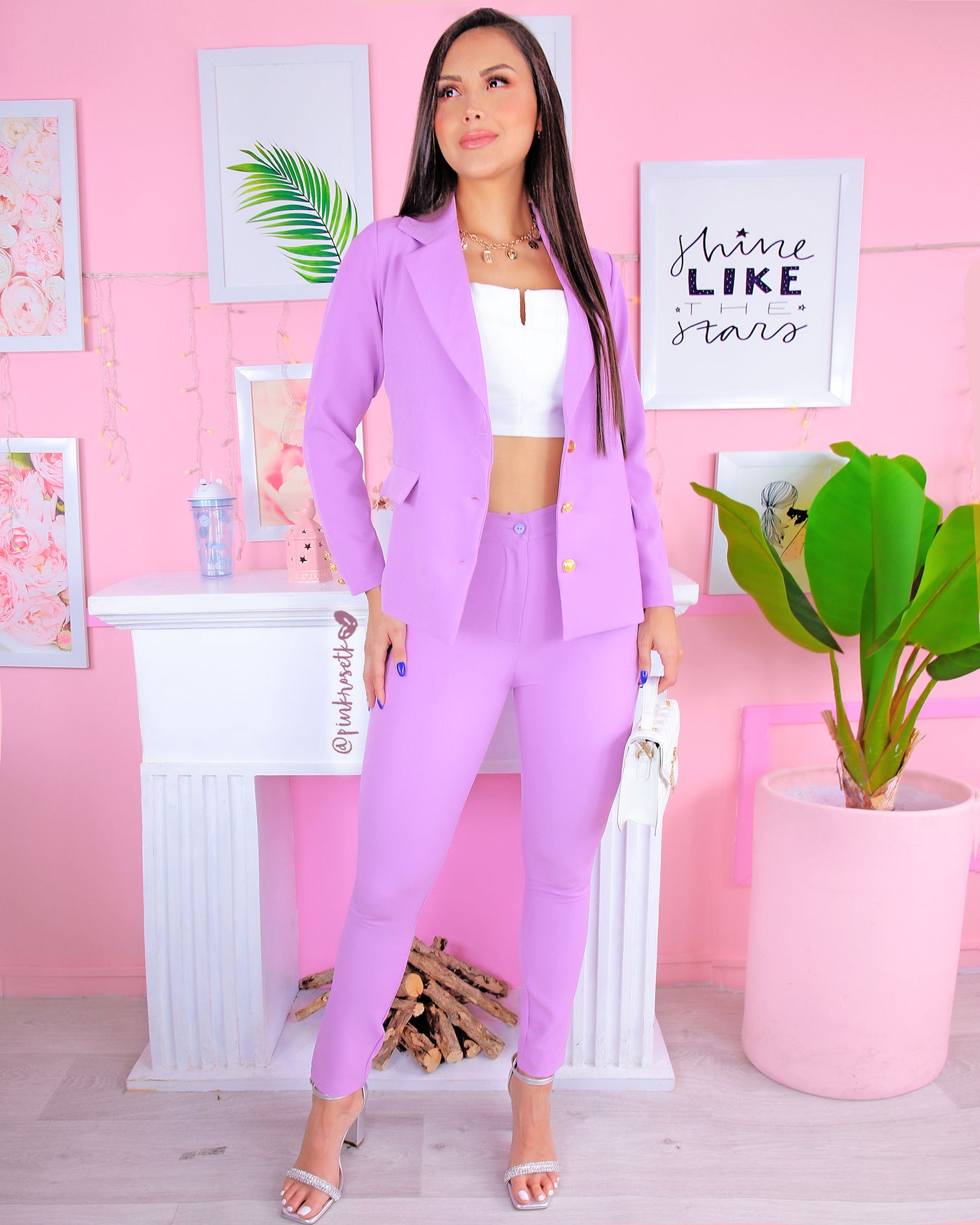 Pink Rose Ropa Online Ropa Formal Conjuntos Elegantes Para Dama En