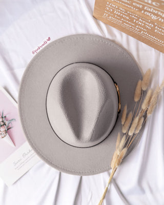 SOMBRERO FEDORA GRIS