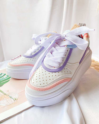 TENIS RAYAS LILA