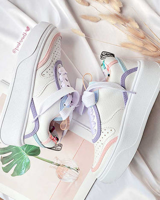 TENIS RAYAS LILA