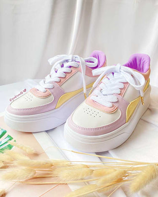 TENIS LILA Y COLORES
