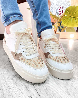 TENIS TACHES BEIGE