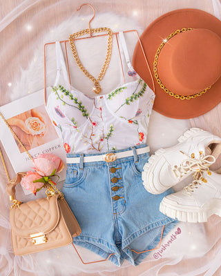 CROP TOP DE COPAS BORDADO