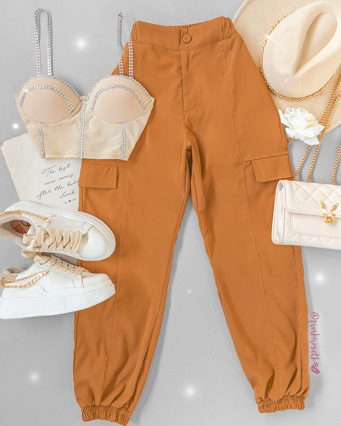 Pantalon Cafe Mujer Outfit Pantalon Beige Oscuro Mujer Pantalón