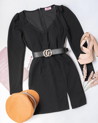 VESTIDO MANGA PUFF