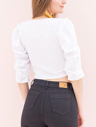 Blusa manga recogida