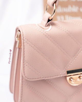BOLSO LINEAS ROSA