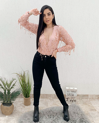 Body de lentejuelas