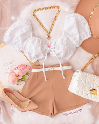 Crop top de ojalillo
